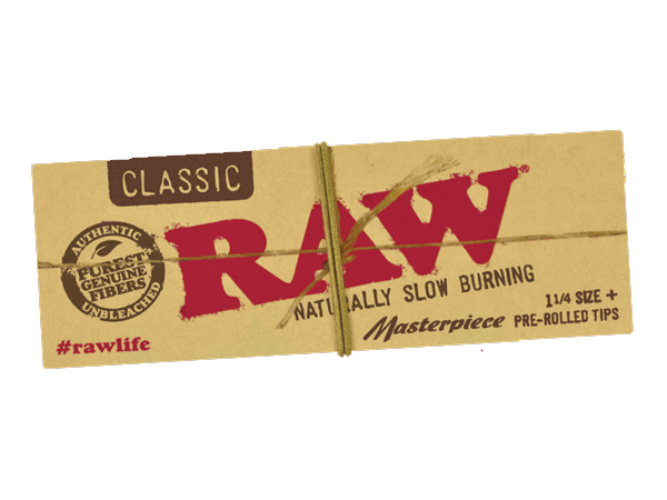 RAW Classic Masterpiece Rolling Papers + Pre-Rolled Tips