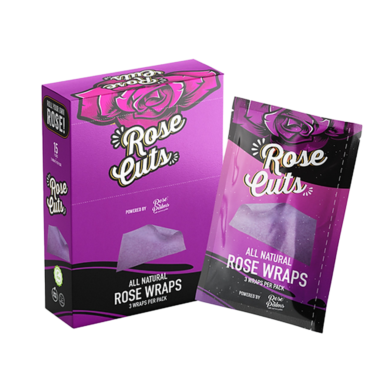 Rose Cuts Purple Wraps 3 Pack