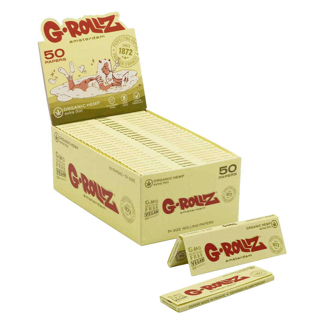 G-Rollz Organic Hemp Extra Thin Rolling Papers