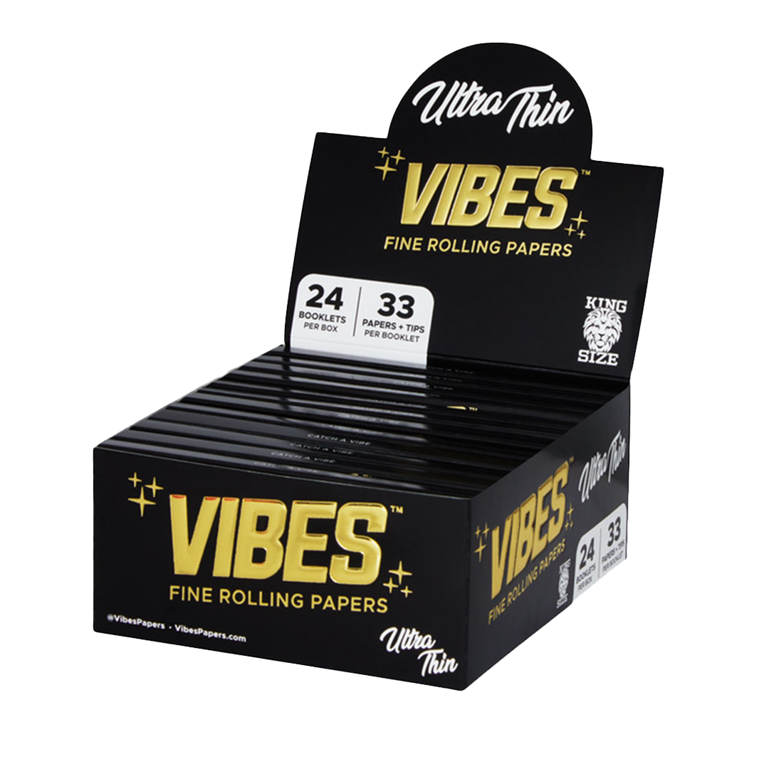 Vibes Ultra Thin Fine Rolling Papers + Tips