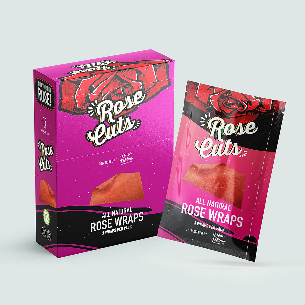 Rose Cuts Pink Wraps 3 Pack