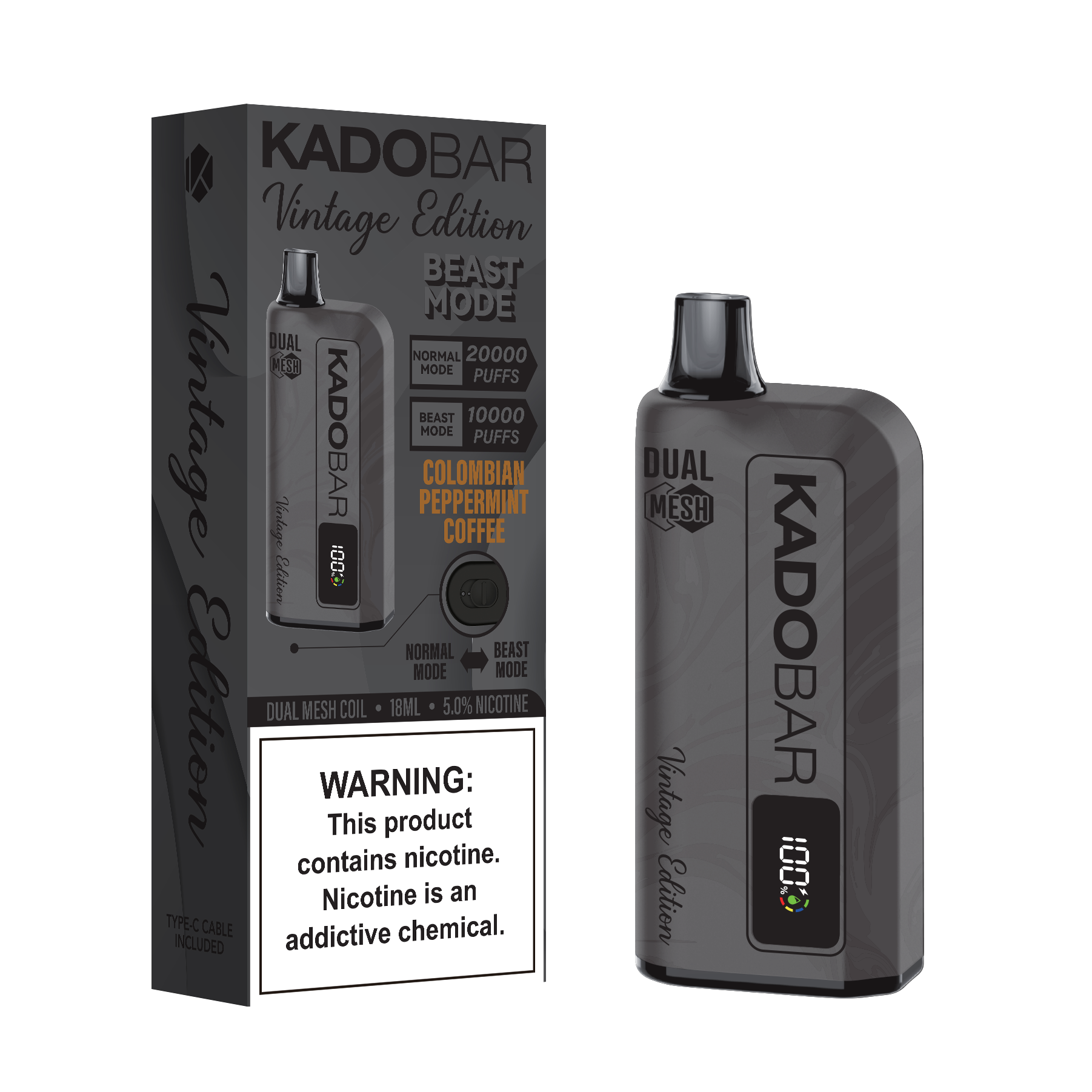 Kado Bars Vintage Edition 20000 Puffs Disposable