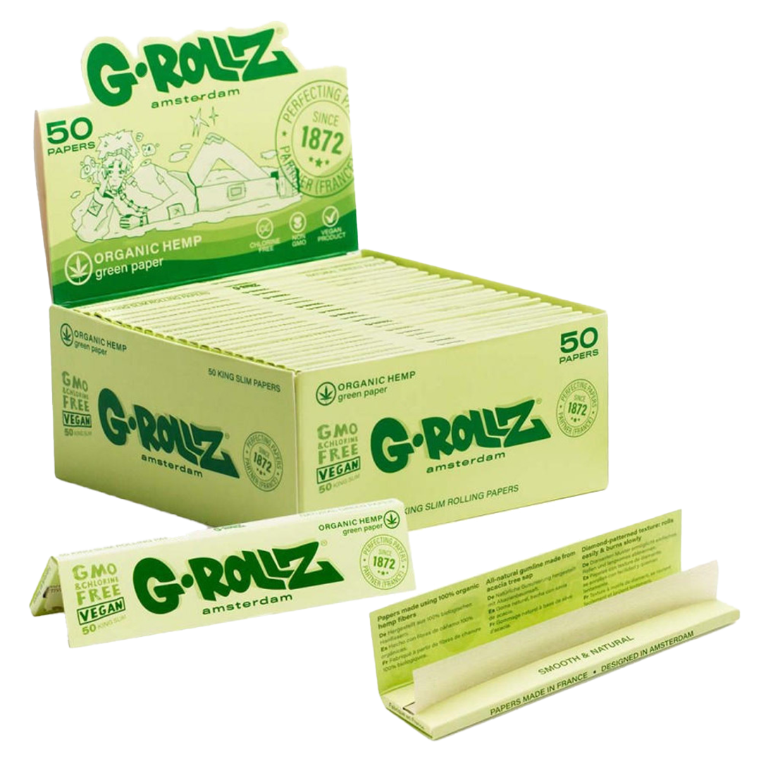 G-Rollz Organic Green Hemp Rolling Papers