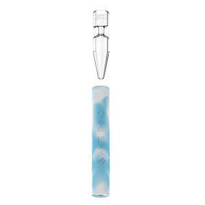 White Rhino Chillum to Straw Glow in the Dark Silicone