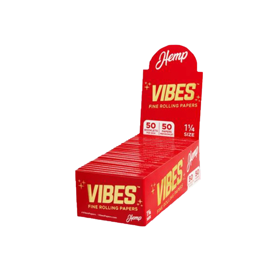 Vibes Hemp Fine Rolling Papers + Tips