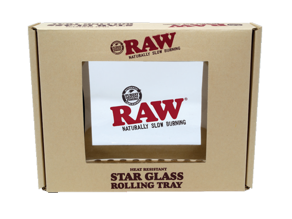 RAW Star Glass Rolling Tray