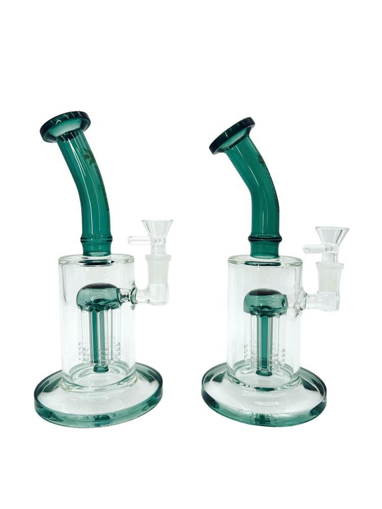 Evergreen Tree Perc Water Pipe 9"