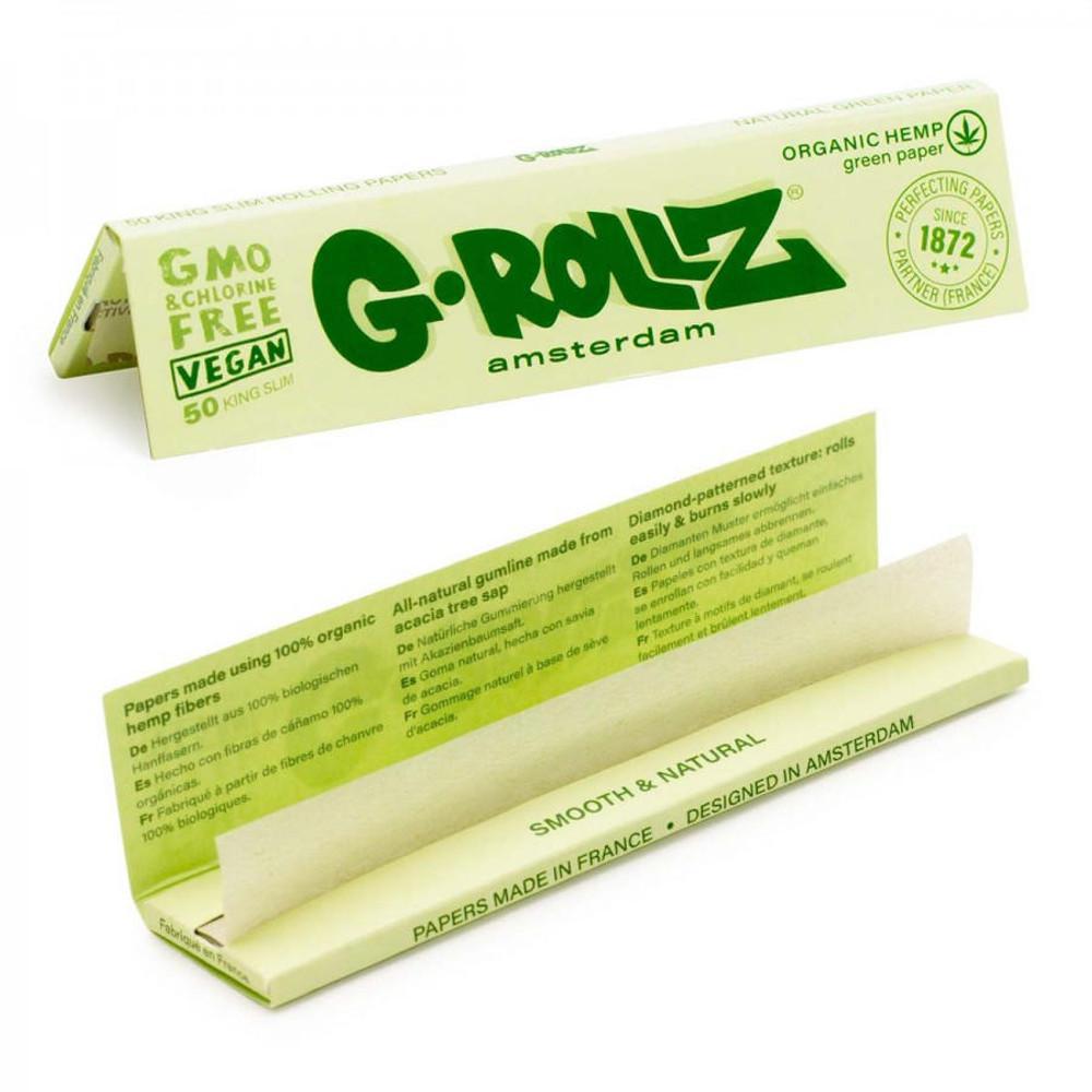 G-Rollz Organic Green Hemp Rolling Papers