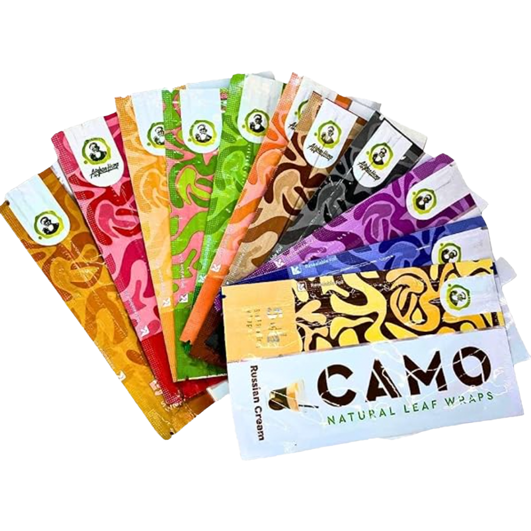 Afghan Hemp Camo Self-Rolling Wraps