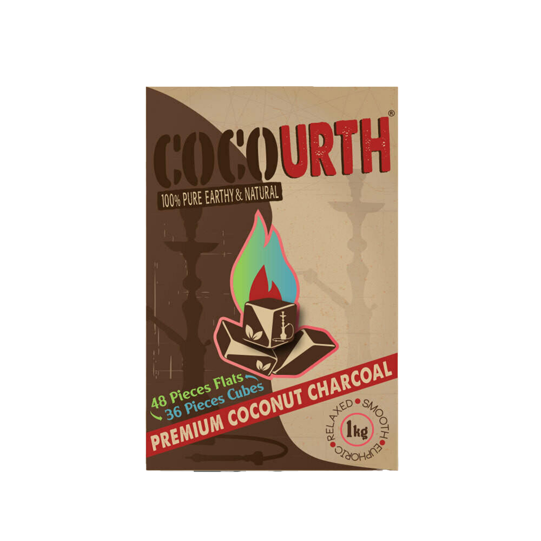 Cocourth Coconut Charcoal 48 Flat / 36 Cubes 1kg